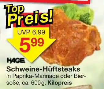 Jawoll Hage Schweine Hüftsteaks 600g Angebot