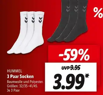 Lidl Hummel 3 paar socken Angebot