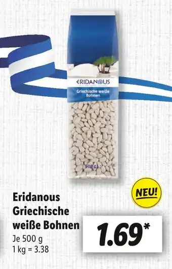 Lidl Eridanous griechische weiße bohnen Angebot