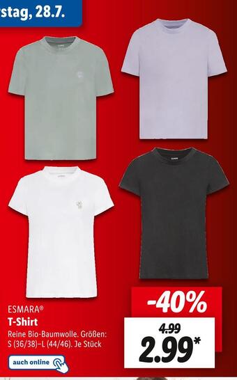 Lidl Esmara t-shirt Angebot