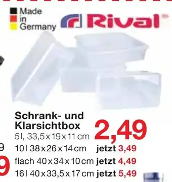 Jawoll Rival Schrank und Klarsichtbox Angebot