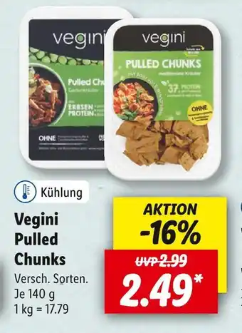 Lidl Vegini pulled chunks Angebot