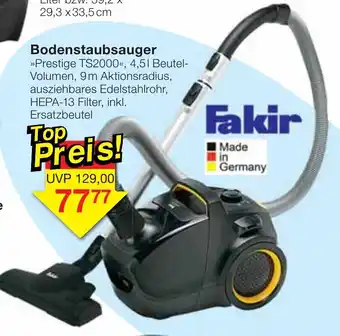 Jawoll Fakir Bodenstaubsauger Angebot