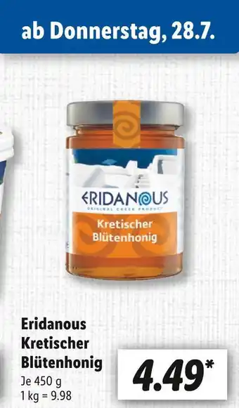 Lidl Eridanous kretischer blütenhonig Angebot