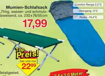 Jawoll Mumien Schlafsack Angebot