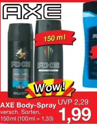 Jawoll Axe Bodyspray 150ml Angebot