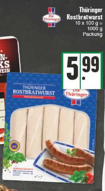 E-Center Thüringer Rostbratwurst 10x100g Angebot