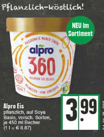 E-Center Alpro Eis 450ml Becher Angebot