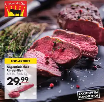 Handelshof Argentinisches Rinderfilet Angebot