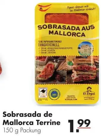 Handelshof Sobrasada de Mallorca Terrine 150 g Packung Angebot