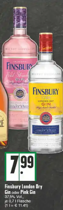 E-Center Finsbury London Dry Gin oder Pink Gin 0,7L Angebot