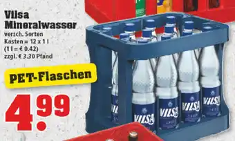 E-Center Vilsa Mineralwasser 12x1L Angebot