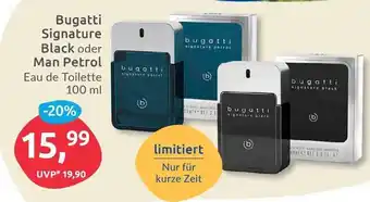 Budni Bugatti Signature Black o. Man Petrol edt 100ml Angebot