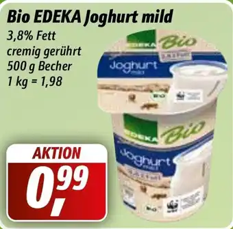 Simmel Edeka Bio Joghurt mild 500g Angebot