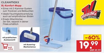 Netto Marken-Discount Cleanmaxx XL Komfort Mopp Angebot