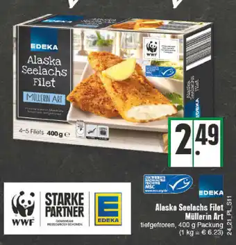 E-Center Alaska Seelachs Filet Müllerin Art 400g Angebot