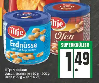 E-Center Ültje Erdnüsse 150-200g Dose Angebot