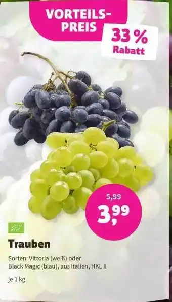 Denns BioMarkt Trauben Angebot