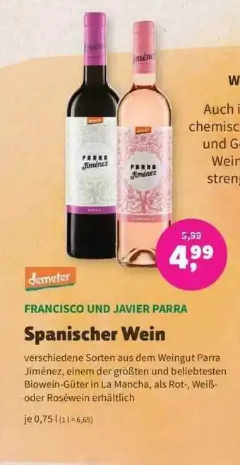 Denns BioMarkt Spanischer wein Angebot