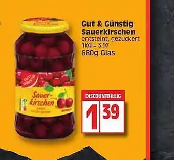 Edeka Gut & günstig sauerkirschen Angebot