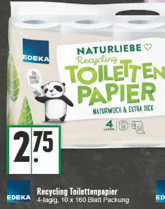 E-Center Edeka Recycling Toilettenpapier Angebot