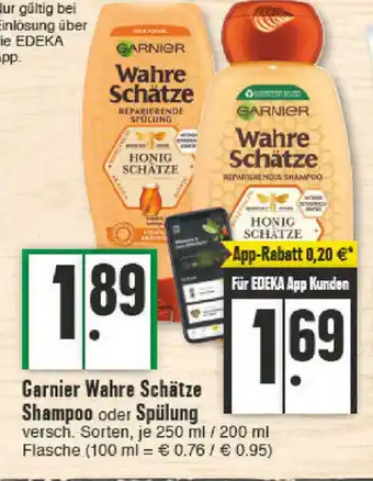 E-Center Garnier Wahre Schätze Shampoo oder Spülung 200-250ml Angebot