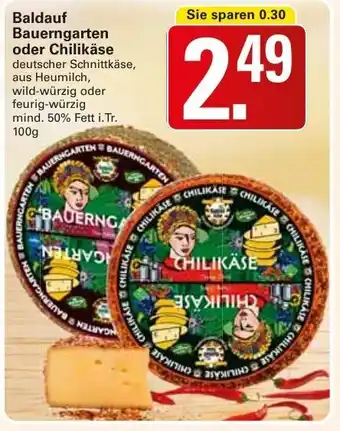 WEZ Baldauf Bauerngarten oder Chilikäse 100g Angebot