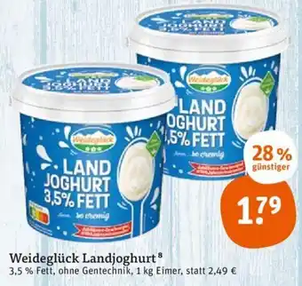 tegut Weideglück Landjoghurt 1 kg Eimer Angebot