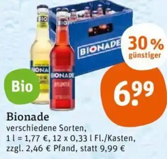 tegut Bionade 12x0,33 L Angebot