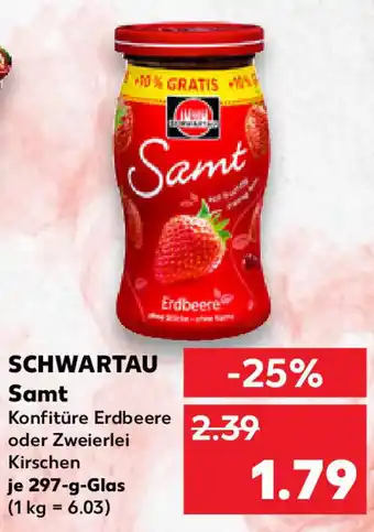 Kaufland Schwartau Samt 297 g Glas Angebot