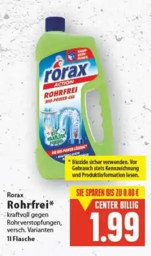 E-Center Rorax Rohrfrei 1L Angebot