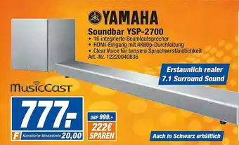 expert Techno Land Yamaha soundbar ysp-2700 Angebot