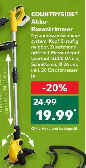 Kaufland Countryside Akku Rasentrimmer Angebot