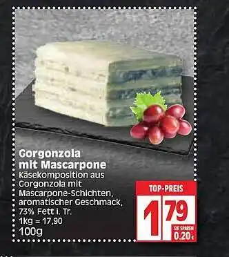 Edeka Gorgonzola mit mascarpone Angebot