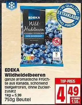 Elli Markt Edeka wildheldelbeeren Angebot