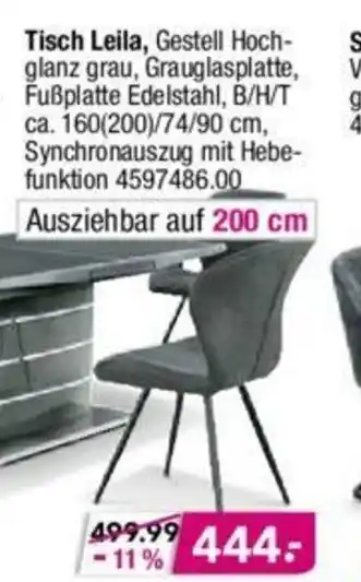 Möbel Boss Tisch Leila Angebot