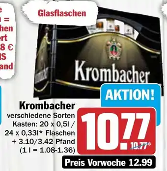 AEZ Krombacher 20*500ml/24*330ml Angebot