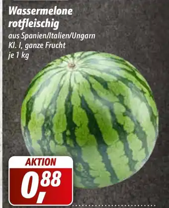 Simmel Wassermelone rotfleischig 1kg Angebot