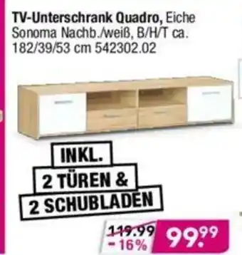 Möbel Boss TV Unterschrank Quadro Angebot