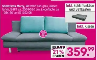 Möbel Boss Schlafsofa Marry Angebot