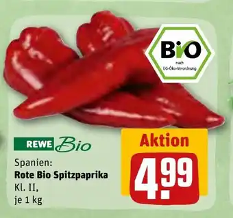 REWE Rote Bio Spitzpaprika 1 kg Angebot