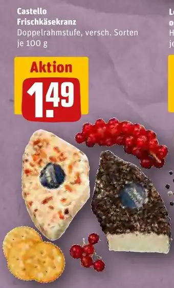 REWE Castello Frischkasekranz 100g Angebot