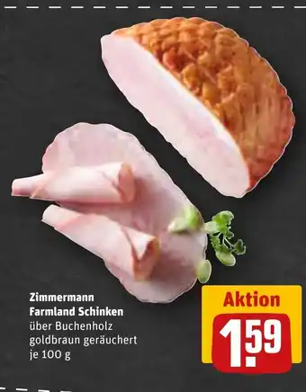 REWE Zimmermann Farmland Schinken 100g Angebot