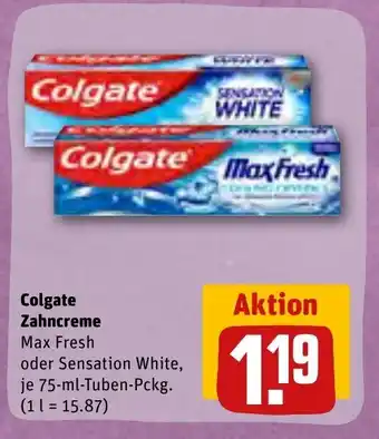 REWE Colgate Zahncreme 75 ml Angebot