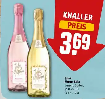 REWE Jules Mumm Sekt 750 ml Angebot