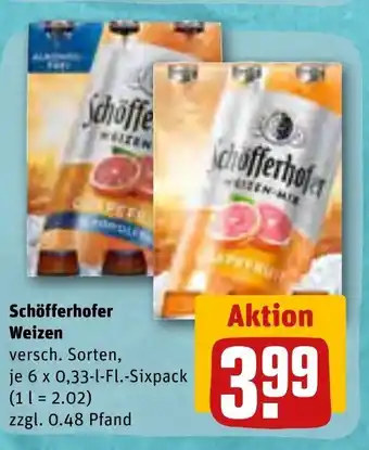 REWE Schofferhofer Weizen Mix 6*330ml Angebot