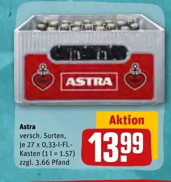 REWE Astra 27*330ml Angebot