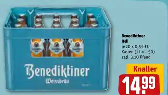 REWE Benediktiner Hell 20*500ml Angebot