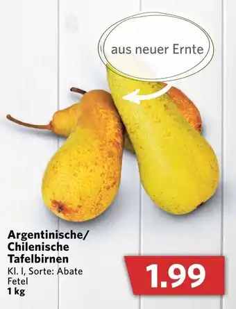 Combi Argentinische/Chilenische Tafelbirnen 1kg Angebot