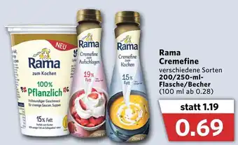 Combi Rama Cremefine 200/250ml Angebot